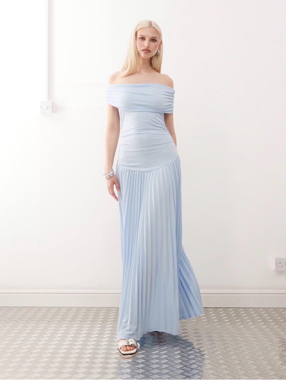 Lioness Field of Dreams Maxi Dress in Light Blue